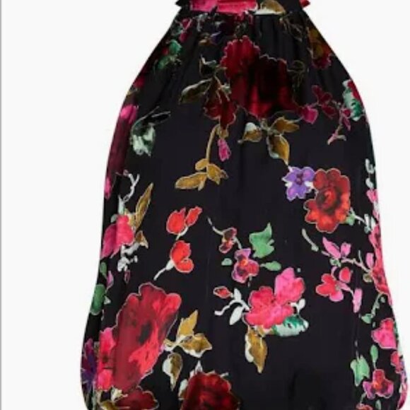 Alice + Olivia Floral Halterneck blouse size xs - Picture 1 of 9